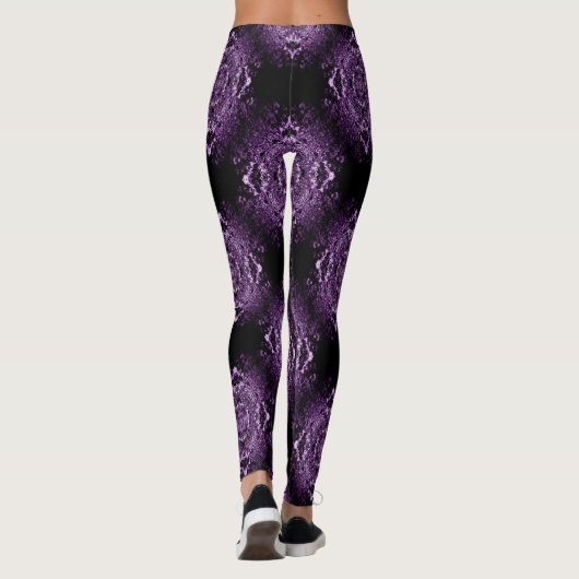 Leggings Dentelle violette (Dos)
