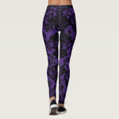 Leggings Dentelle violette et noire (Dos)