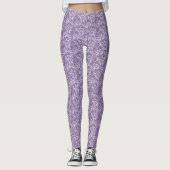 Leggings Dentelle violette sur gris (Devant)