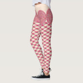 Leggings Dentelles roses et pattes (Gauche)
