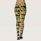 Leggings Dentiste dentiste dentisterie Orthodontiste jaune  (Dos)