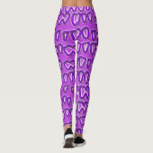 Leggings Dentiste dentiste dentisterie Orthodontiste violet (Dos)