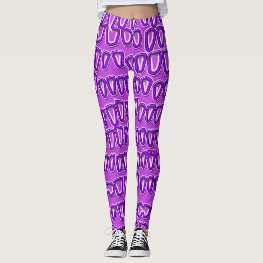 Leggings Dentiste dentiste dentisterie Orthodontiste violet (Devant)
