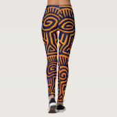 Leggings d'entraînement aérobie de la Marine et de (Dos)