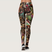 Leggings Déplaisant Clown Carnaval Zombie Halloween (Dos)