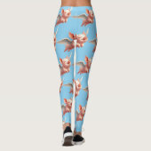 Leggings Des cochons mignons qui volent béatiment dans le c (Dos)