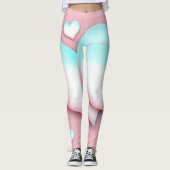 Leggings des coeurs amoureux (Devant)