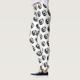 Leggings des dauphins de Yin Yang