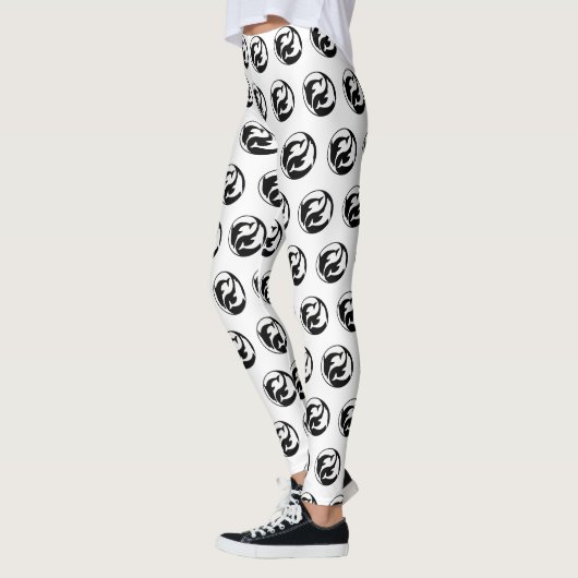 Leggings des dauphins de Yin Yang (Gauche)