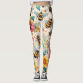 Leggings Des fleurs effervescentes (Devant)