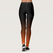 Leggings Des guêtres d'Ombre - noircissez dans le rouge (Dos)