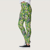 Leggings Des lémuriens de Madagascar dans la jungle exotiqu (Gauche)