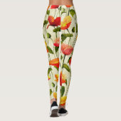 Leggings Des pavots brillants (Dos)