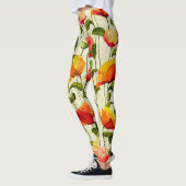 Leggings Des pavots brillants (Gauche)
