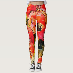 Leggings Des Pépites Dans Un Vase En Verre Black Outline Ar