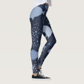 Leggings Des poissons endormis monochromes, motif foncé. (Droite)