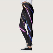 Leggings Des rayures colorées brillent (Gauche)
