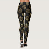 Leggings Dés RPG | Gold Imaginaire Retro Tabletop PnP Gamer (Dos)