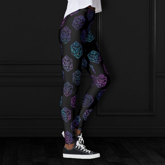 Leggings Dés RPG | Nebula Imaginaire Retro Tabletop PnP Gam