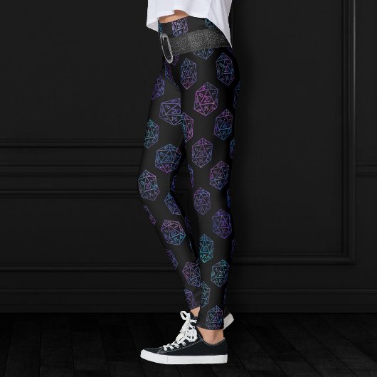 Leggings Dés RPG | Nebula Imaginaire Retro Tabletop PnP Gam