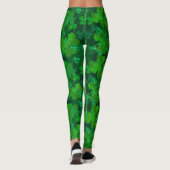 Leggings Des Shamrocks chanceux qui s'écroulent - Des ampou (Dos)