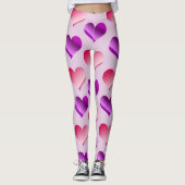 Leggings Des tas de coeurs (Devant)