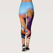 Leggings Desert Lizard Gros plan (Dos)