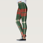 Leggings Design à chaud en rouge, vert et blanc (Gauche)