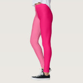 Leggings Design à deux tons clair et rose chaud (Gauche)