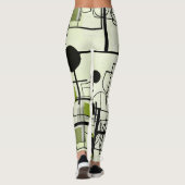 Leggings Design abstrait moderne, lignes dynamiques Lancer (Dos)