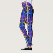 Leggings Design abstrait urbain industriel (Gauche)