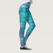 Leggings Design arrière - plan bleu abstrait créatif. (Droite)