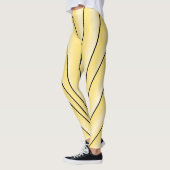 Leggings Design Art déco Jaune (Gauche)