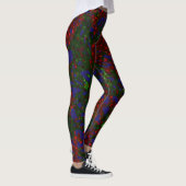 Leggings Design bleu taupe (Droite)