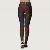 Leggings Design bleu taupe (Dos)