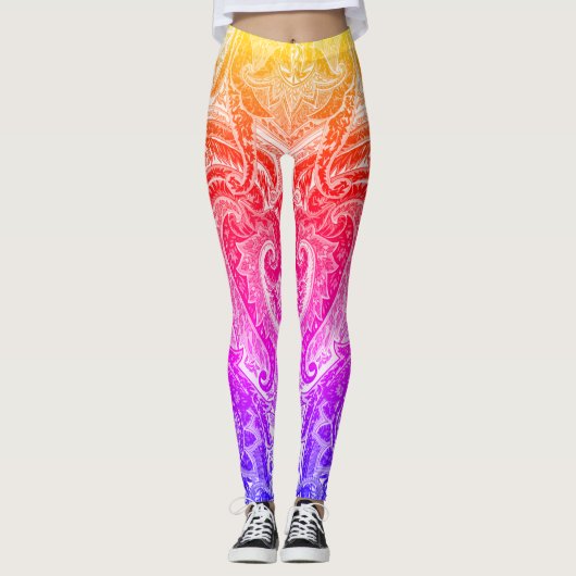 Leggings Design chic de couleur Mutli (Devant)