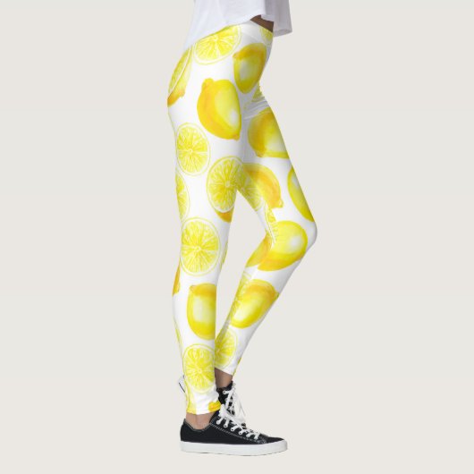 Leggings Design citrons aquarelle (Droite)