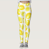 Leggings Design citrons aquarelle (Devant)
