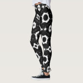 Leggings Design classique noir et blanc (Gauche)