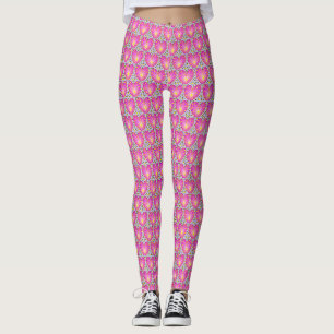 Leggings Design Coeur coloré