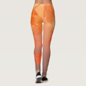 Leggings Design d'automne avec feuilles d'érable et effet b (Dos)