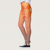 Leggings Design d'automne avec feuilles d'érable et effet b (Gauche)