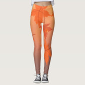 Leggings Design d'automne avec feuilles d'érable et effet b (Devant)