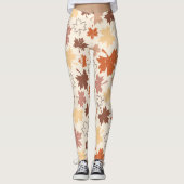 Leggings Design d'automne feuille d'érable grâces (Devant)