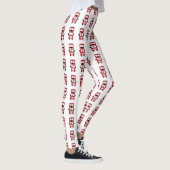 Leggings Design de bus à deux étages rouge (Droite)