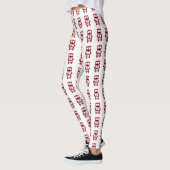 Leggings Design de bus à deux étages rouge (Gauche)