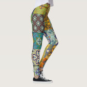 Leggings Design de carreaux Talavera portugais (Droite)