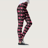 Leggings Design de ceintures noires et roses (Droite)