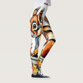 Leggings Design de charme d'écureuil d'automne (Droite)