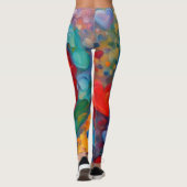 Leggings Design de coeur peint (Dos)